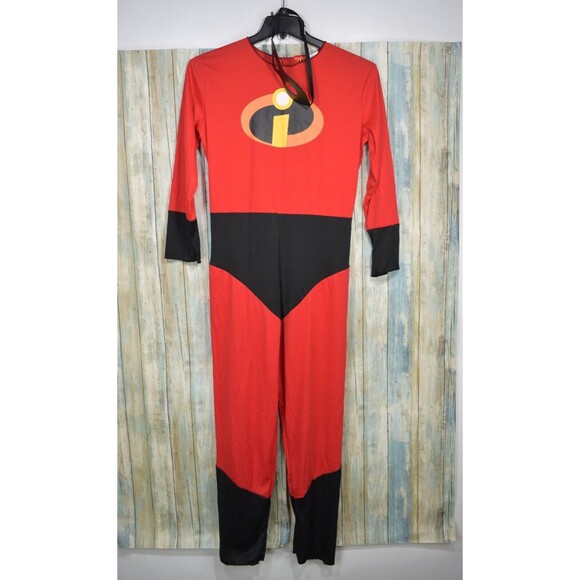 Disguise The Incredibles Kids Size L 12/14 Halloween Costume Jumpsuit & Mask - Picture 1 of 6